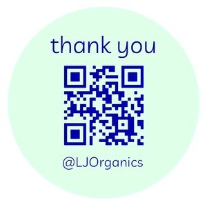 30 CUSTOM STICKERS - 2” ROUND - THANK YOU - W/ YOUR QR CODE & CLOSET NAME